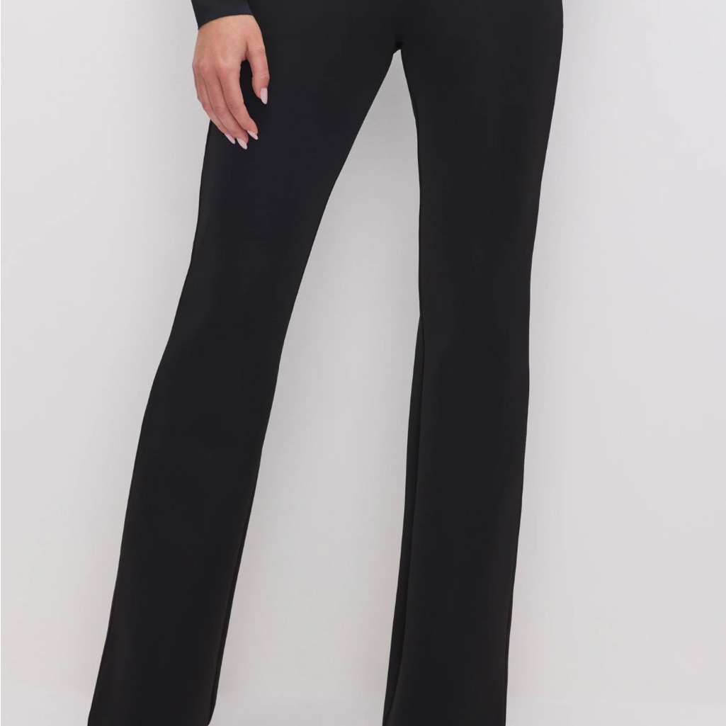 Good American Black Boot Cut Flare Pants